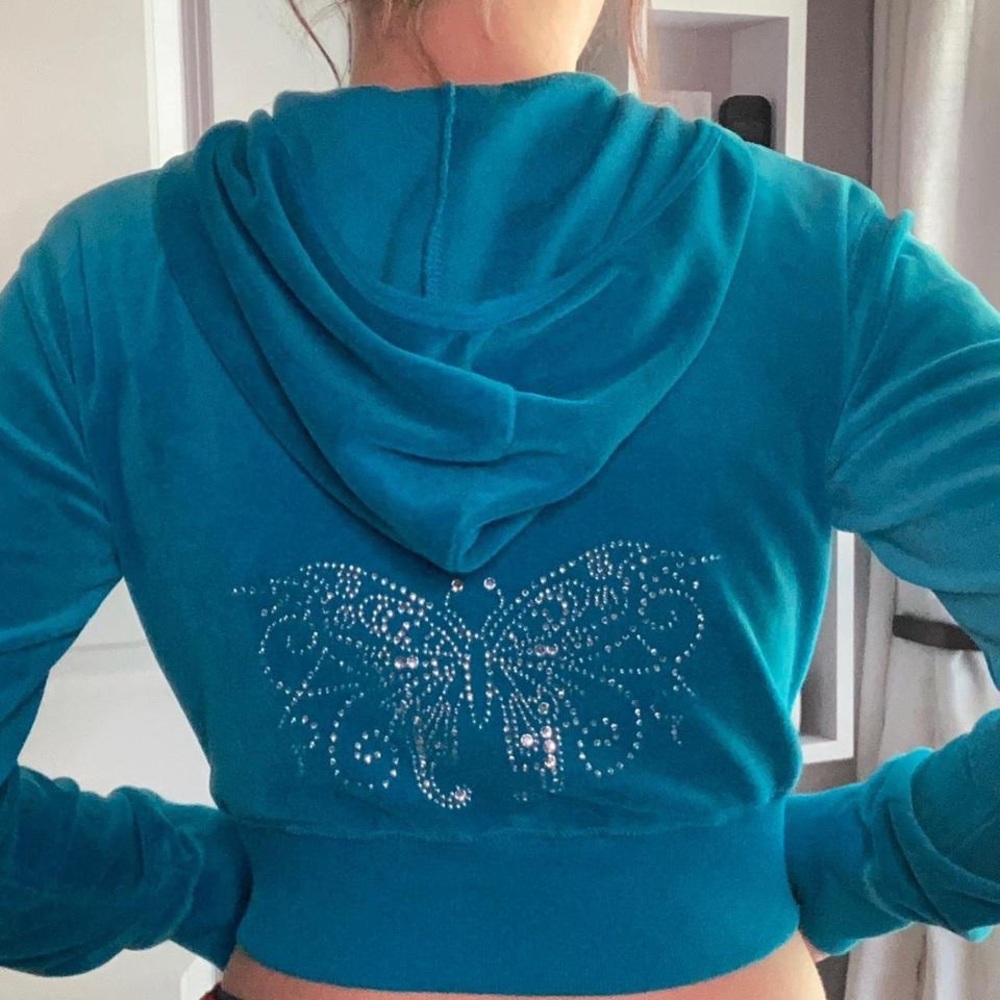 super cute beaded butterfly y2k jacket!!!